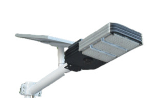 150w Solar Powered LED Street Lights Ip66 Ip67 King Kong 3 Heads 50x22x9cm